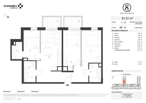 Plan 2 pok. 82m²