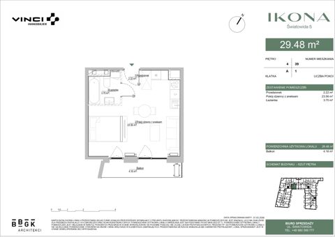 Plan 1 pok. 29m²