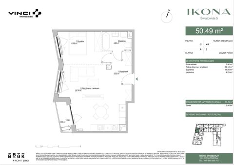 Plan 2 pok. 50m²