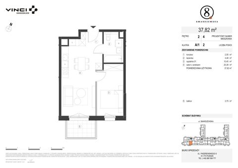 Plan 2 pok. 38m²