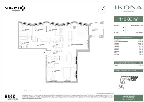 Plan 5 pok. 120m²