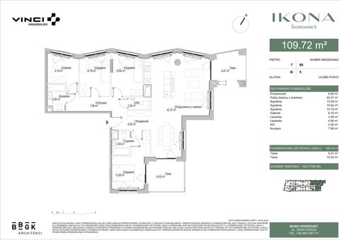Plan 5 pok. 110m²