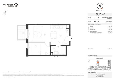 Plan 2 pok. 38m²