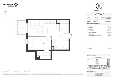 Plan 2 pok. 42m²
