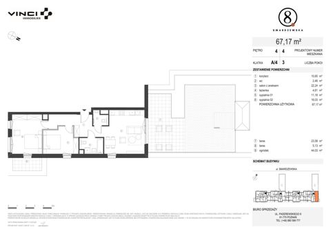Plan 3 pok. 70m²