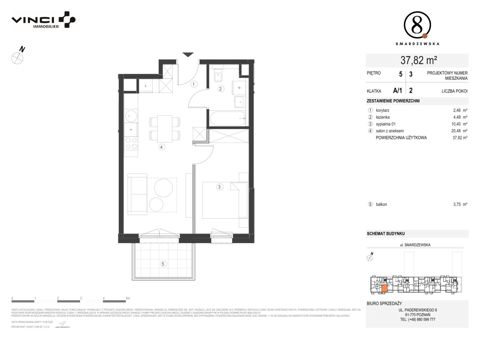 Plan 2 pok. 38m²