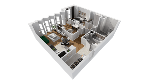 Plan 3 pok. 74m²