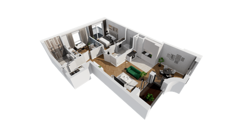 Plan 3 pok. 72m²