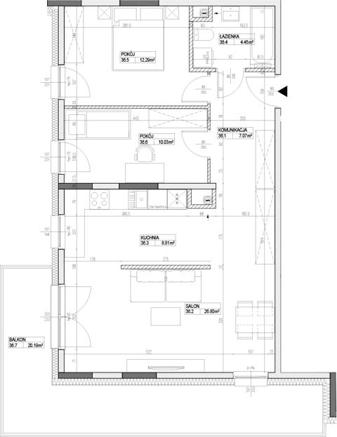 Plan 3 pok. 69m²