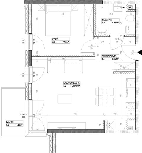 Plan 2 pok. 49m²