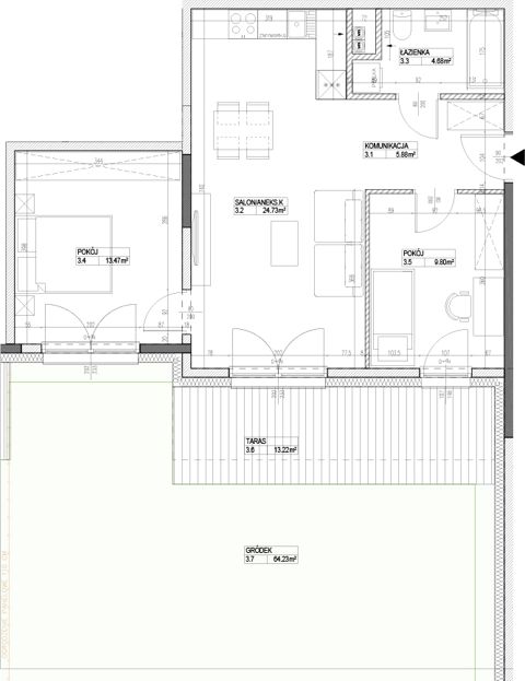 Plan 3 pok. 59m²