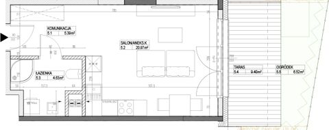 Plan 1 pok. 31m²