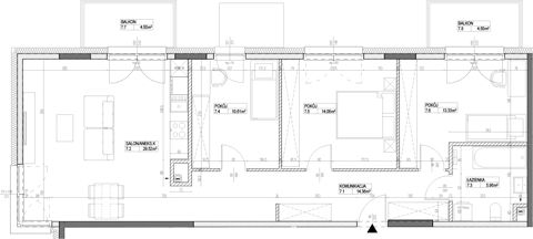 Plan 4 pok. 89m²