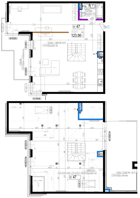 Plan 1 pok. 124m²