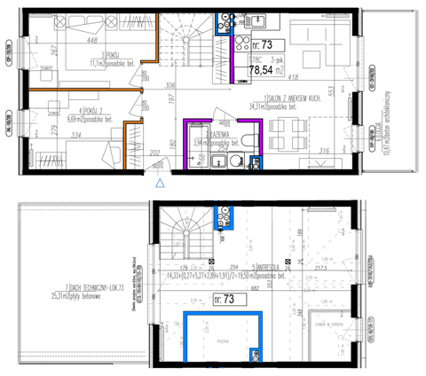 Plan 3 pok. 79m²