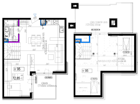Plan 1 pok. 73m²