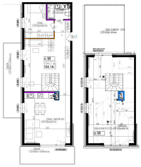 Plan 2 pok. 104m²