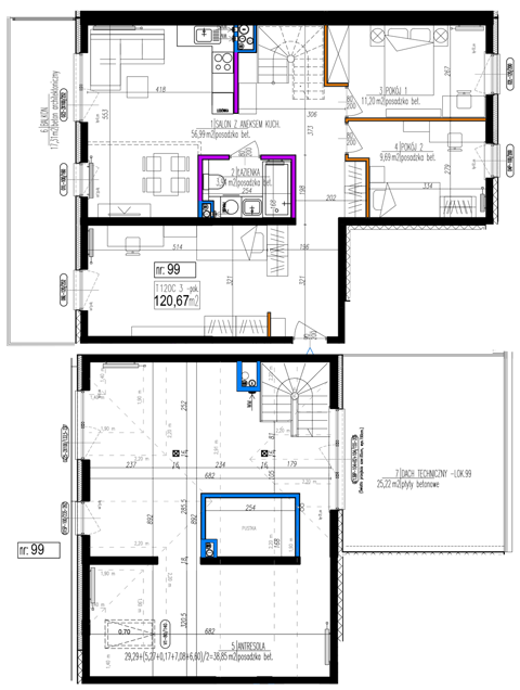 Plan 3 pok. 121m²