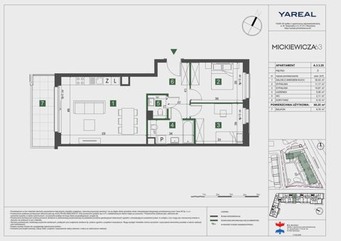 Plan 3 pok. 69m²