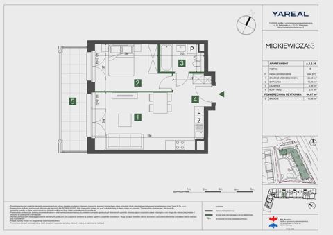 Plan 2 pok. 45m²