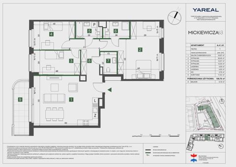 Plan 4 pok. 110m²