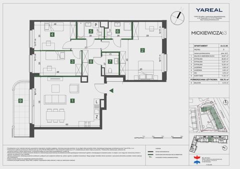 Plan 4 pok. 110m²