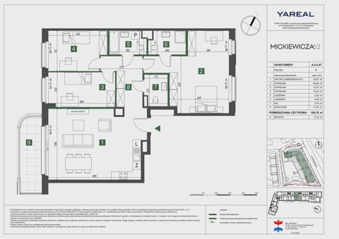 Plan 4 pok. 110m²