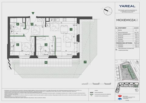 Plan 3 pok. 71m²