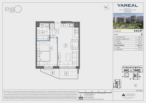 Plan 2 pok. 40m²