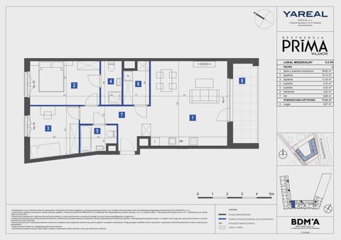 Plan 3 pok. 77m²