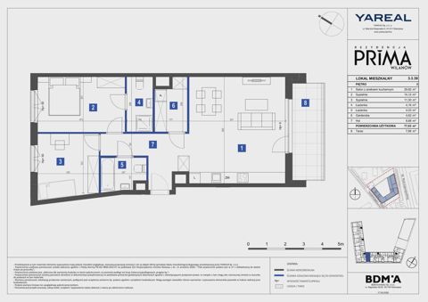 Plan 3 pok. 77m²
