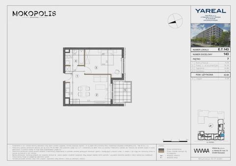 Plan 2 pok. 43m²