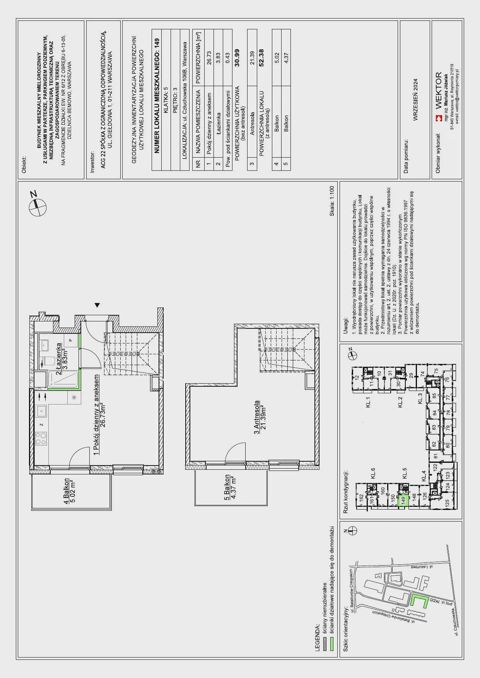 Plan 1 pok. 52m²