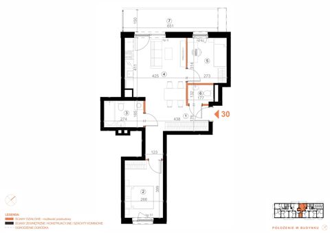 Plan 3 pok. 54m²