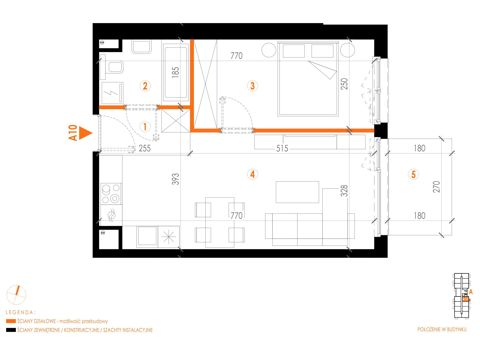 Plan 2 pok. 43m²