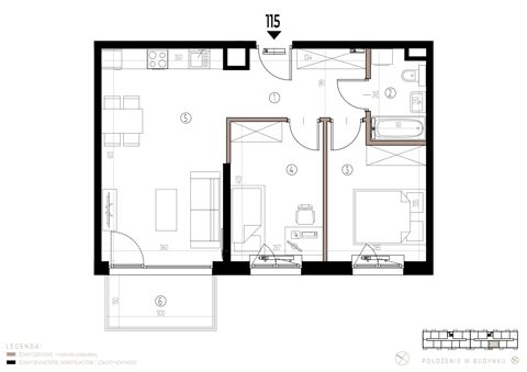 Plan 3 pok. 55m²