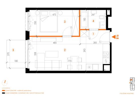 Plan 2 pok. 43m²