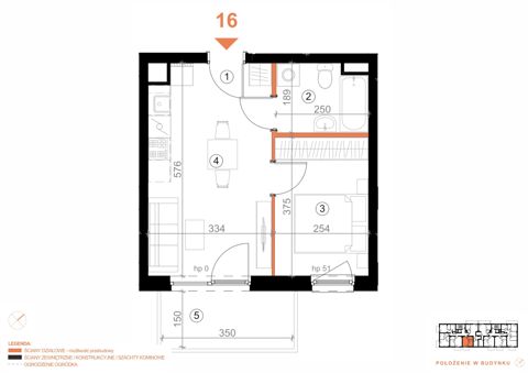 Plan 2 pok. 32m²