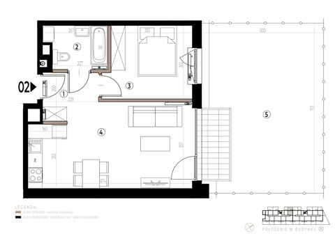 Plan 2 pok. 41m²