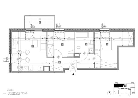 Plan 3 pok. 57m²
