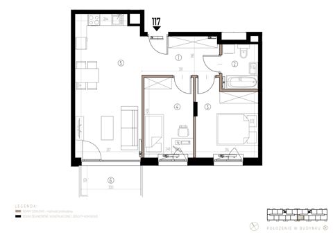 Plan 3 pok. 57m²