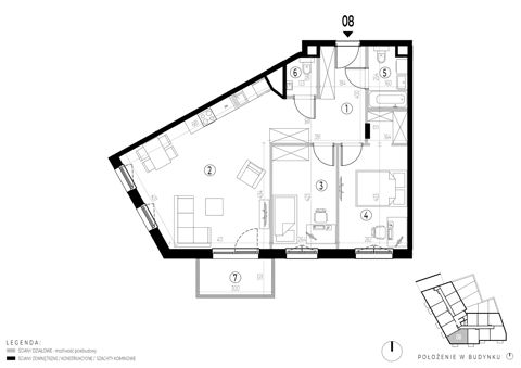 Plan 3 pok. 72m²