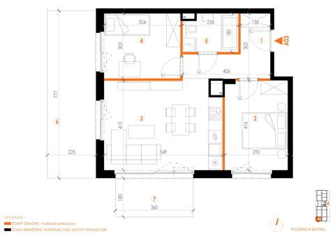 Plan 3 pok. 56m²