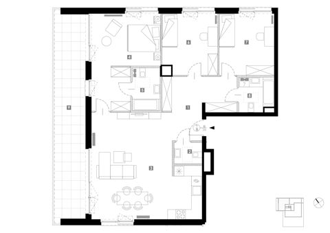 Plan 4 pok. 107m²