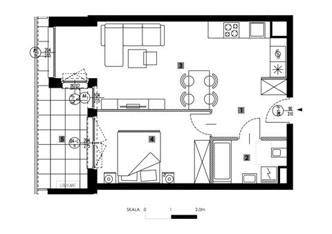 Plan 2 pok. 47m²