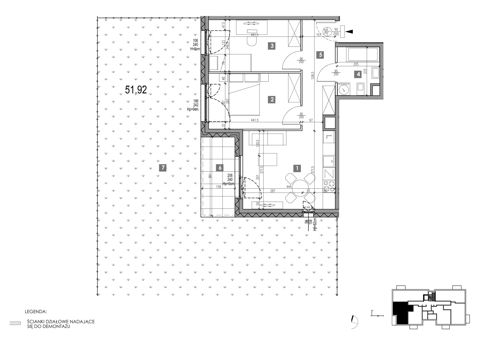 Plan 3 pok. 52m²