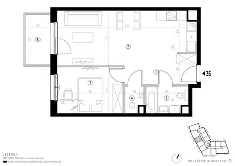 Plan 2 pok. 48m²