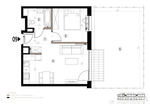 Plan 2 pok. 42m²