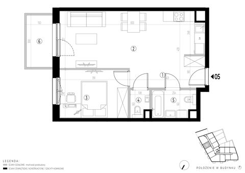 Plan 2 pok. 48m²