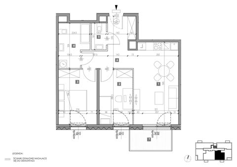 Plan 3 pok. 57m²